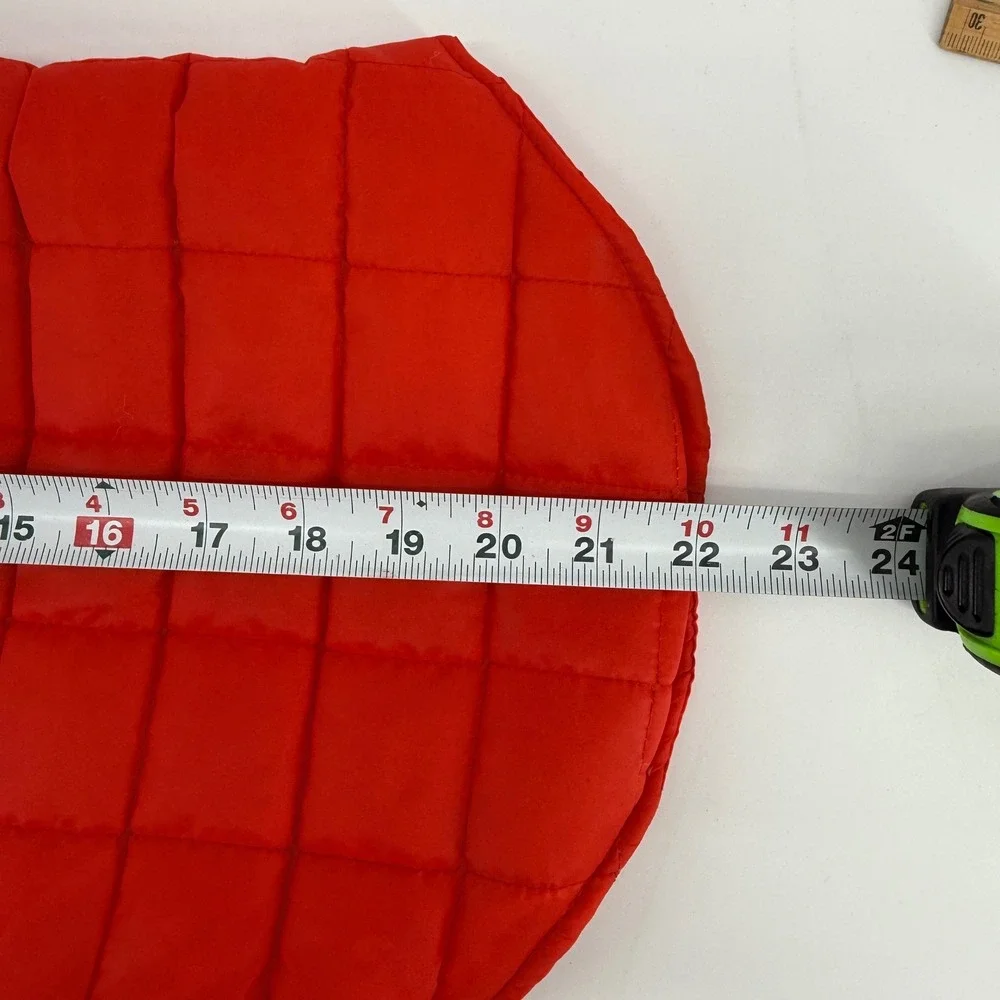 Partie Folies Dog Costume Red Puffer Vest‎ with Faux Fur Hood Pet Apparel NWT